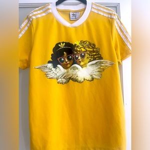 Yellow Adidas Tennis shirt size XL (14)